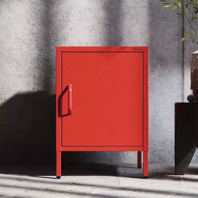 Nočný Stolík Kovový Mia Modern Red,6