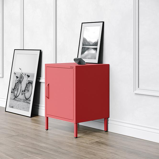 Nočný Stolík Kovový Mia Modern Red,8
