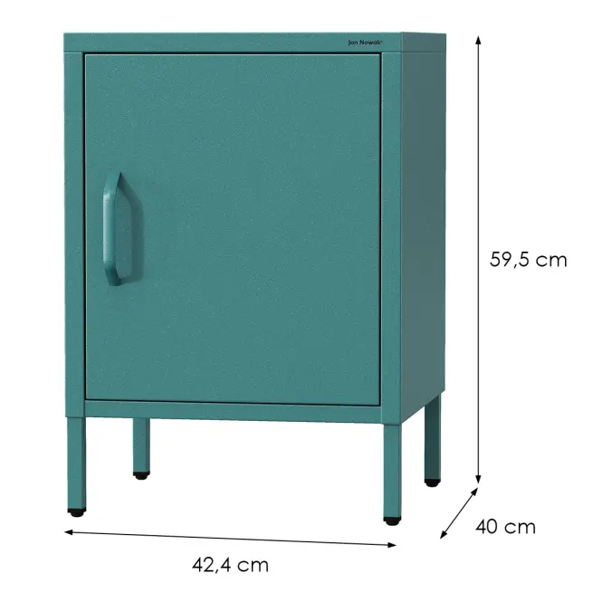 Nočný stolík kovový Mia Modern Sea Green,2