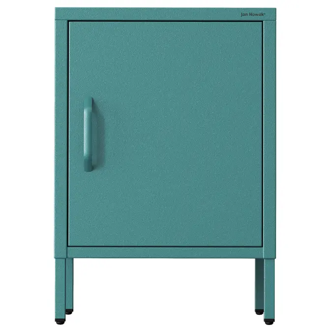 Nočný stolík kovový Mia Modern Sea Green,3