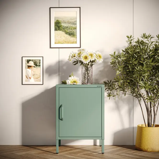 Nočný stolík kovový Mia Modern Sea Green,6