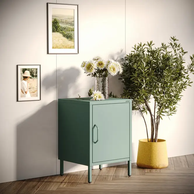 Nočný stolík kovový Mia Modern Sea Green,7