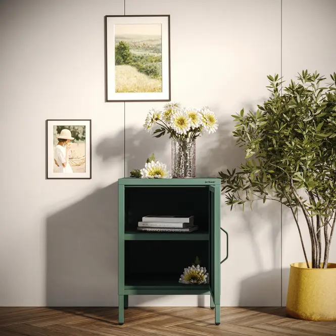 Nočný stolík kovový Mia Modern Sea Green,8