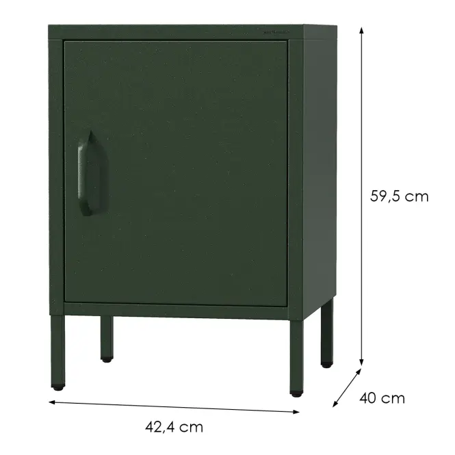 Nočný Stolík Kovový Mia Modern Bottle Green,2