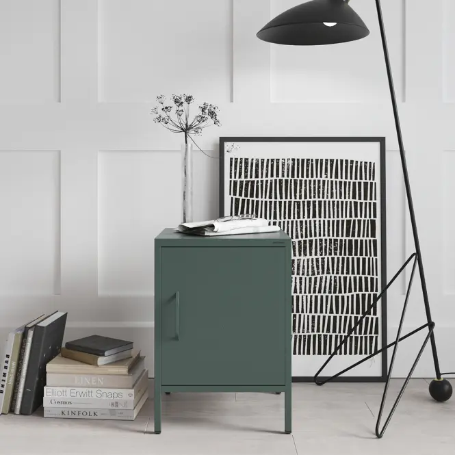 Nočný Stolík Kovový Mia Modern Bottle Green,7