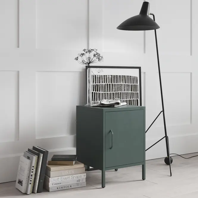 Nočný Stolík Kovový Mia Modern Bottle Green,8