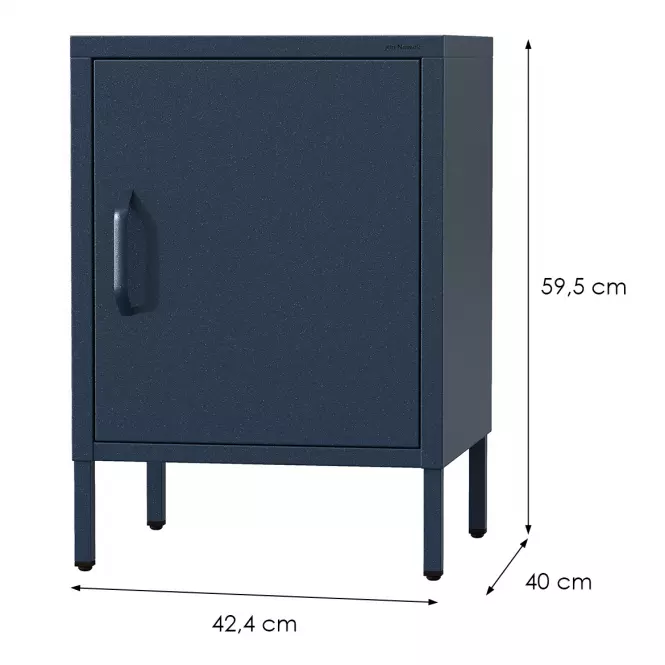 Nočný Stolík Kovový Mia Modern Dark Blue,2