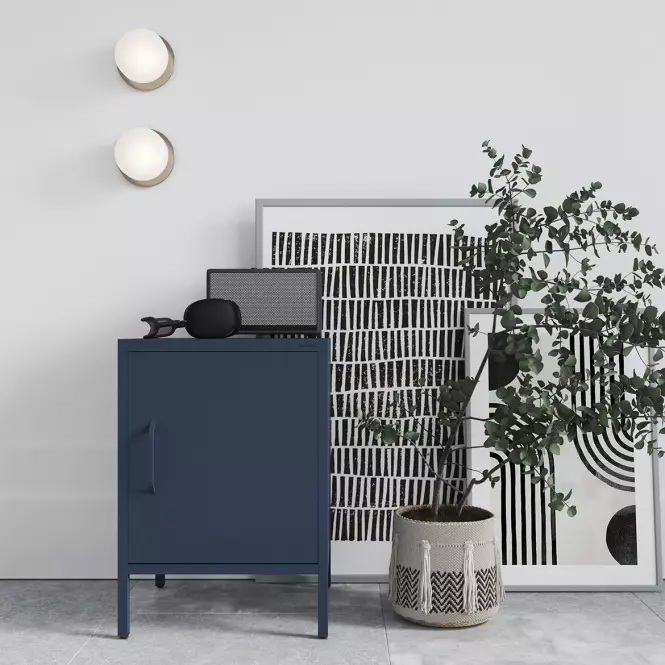 Nočný Stolík Kovový Mia Modern Dark Blue,6