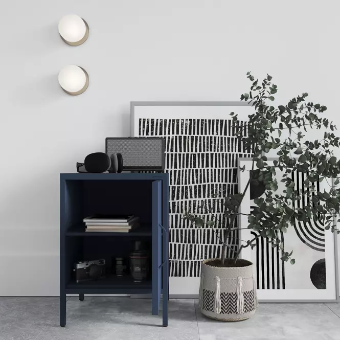 Nočný Stolík Kovový Mia Modern Dark Blue,7