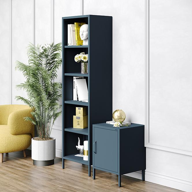 Nočný Stolík Kovový Mia Modern Dark Blue