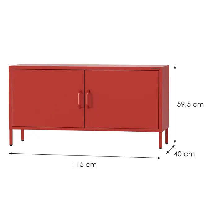 TV Stolík Kovový Rosa Modern Red,2
