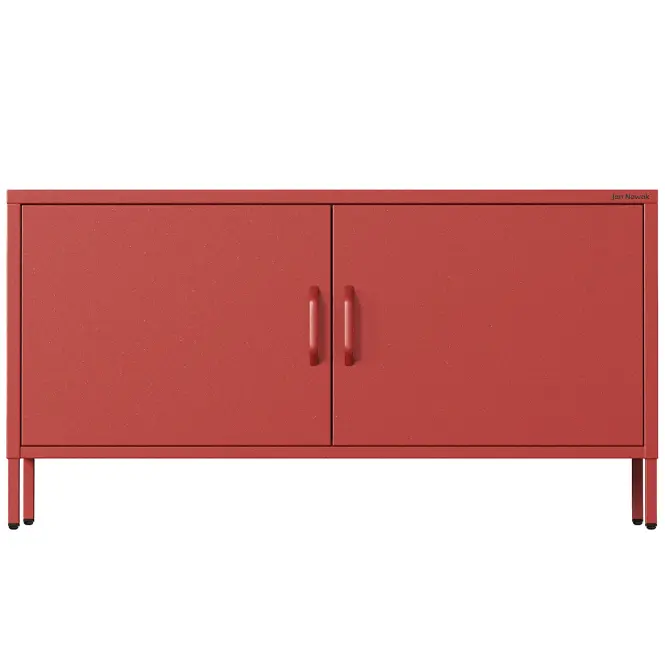 TV Stolík Kovový Rosa Modern Red,3