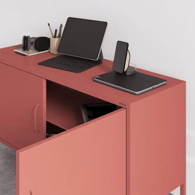 TV Stolík Kovový Rosa Modern Red,8
