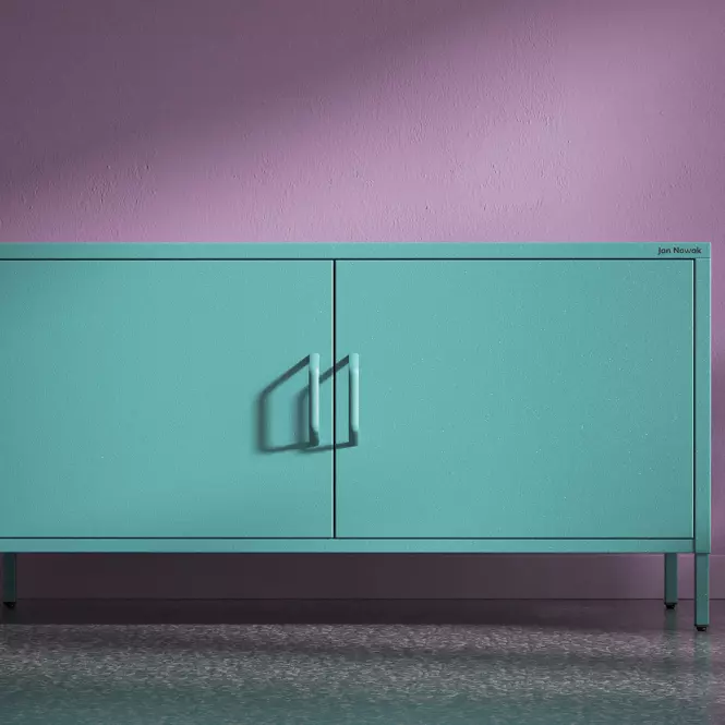 TV Stolík Kovový Rosa Modern Sea Green