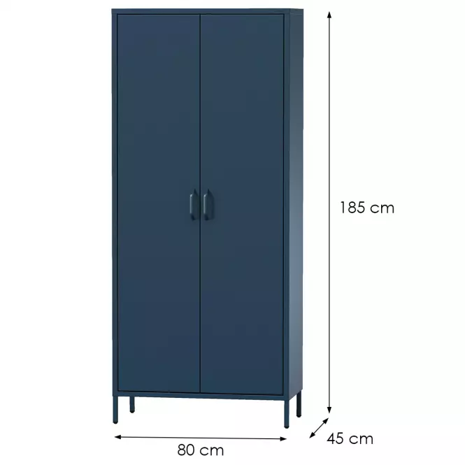 Skriňa Kovová Flavio Modern Dark Blue