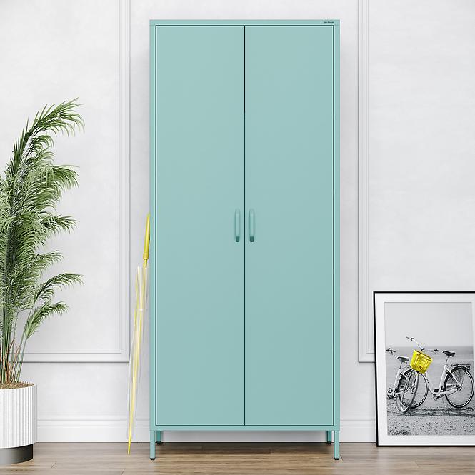 Skriňa Kovová Flavio Modern Sea Green
