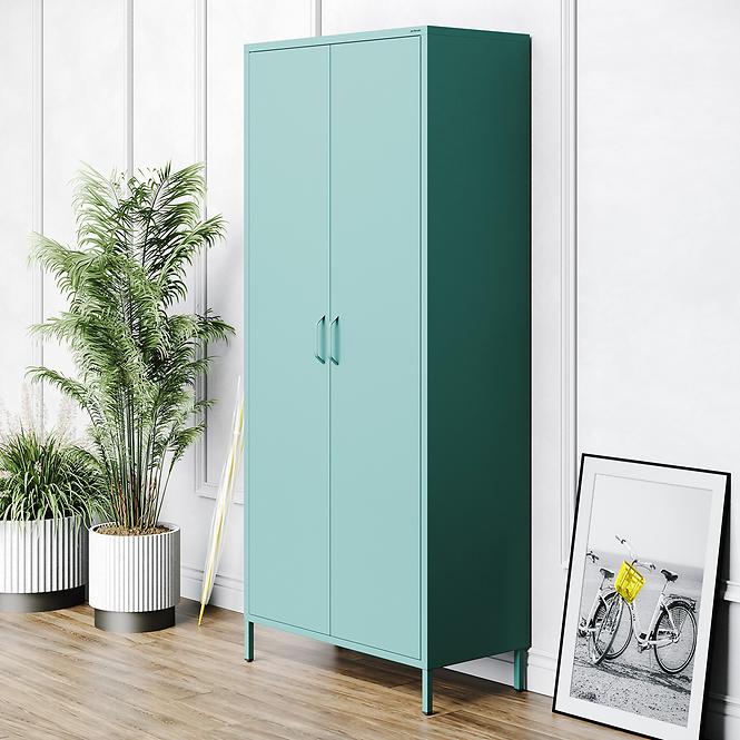 Skriňa Kovová Flavio Modern Sea Green