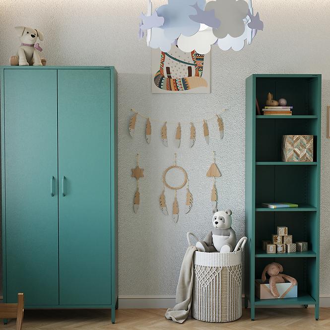 Skriňa Kovová Flavio Modern Sea Green