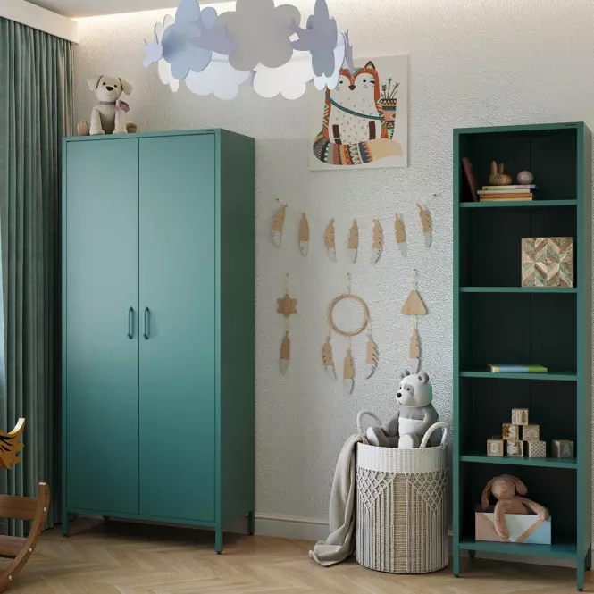 Skriňa Kovová Flavio Modern Sea Green,12