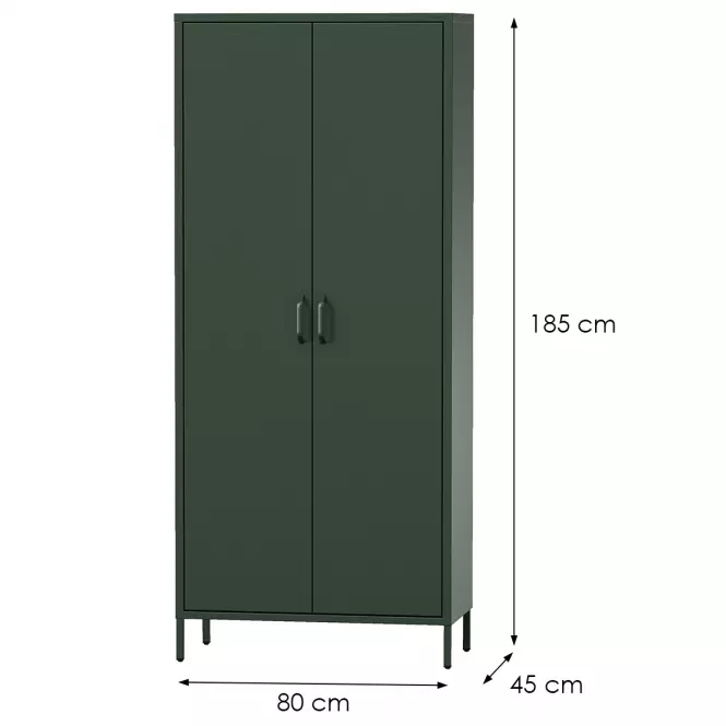 Skriňa Kovová Flavio Modern Bottle Green