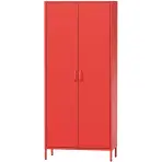 Kovová skriňa Flavio 80 cm – tmavomodrá, dvojdverová