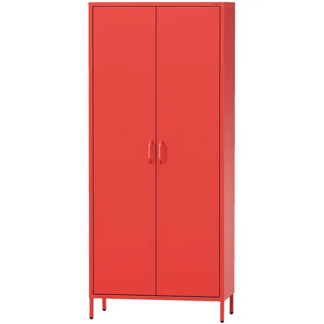 Kovová skriňa Flavio 80 cm – tmavomodrá, dvojdverová