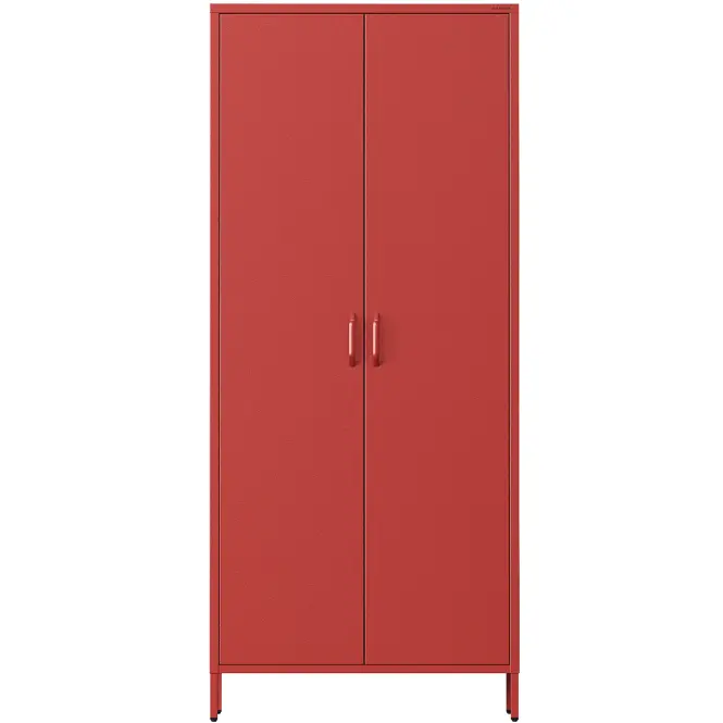 Kovová skriňa Flavio 80 cm – tmavomodrá, dvojdverová,3