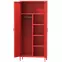 Skriňa Kovová Flavio Modern Red,4