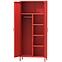 Skriňa Kovová Flavio Modern Red,4