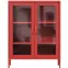Vitrína Kovová Gina Modern Red,3