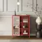 Vitrína Kovová Gina Modern Red,7