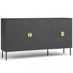 Komoda Mond 2D 2SZ 03-B čierna Komoda Mond 2D 2SZ 03-B čierna