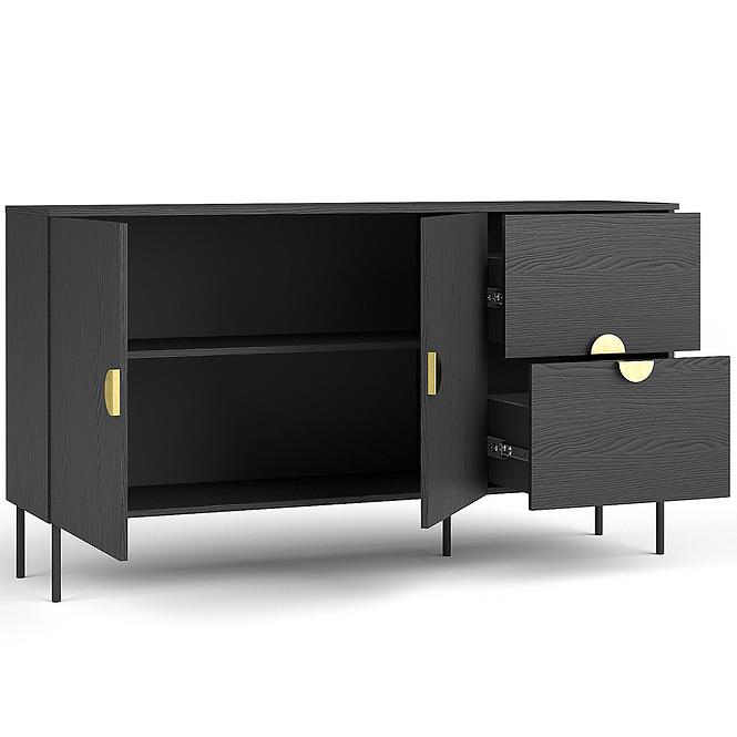 Komoda Mond 2D 2SZ 03-B čierna,3