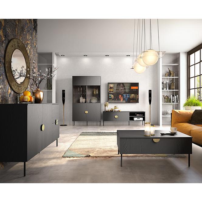 Komoda Mond 2D 2SZ 03-B čierna,4