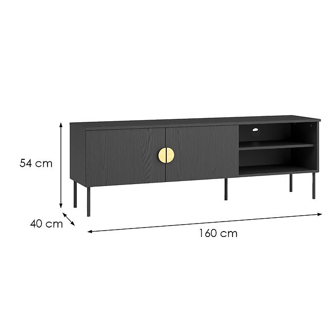 TV Stolík Mond 2D 08-B čierna,2