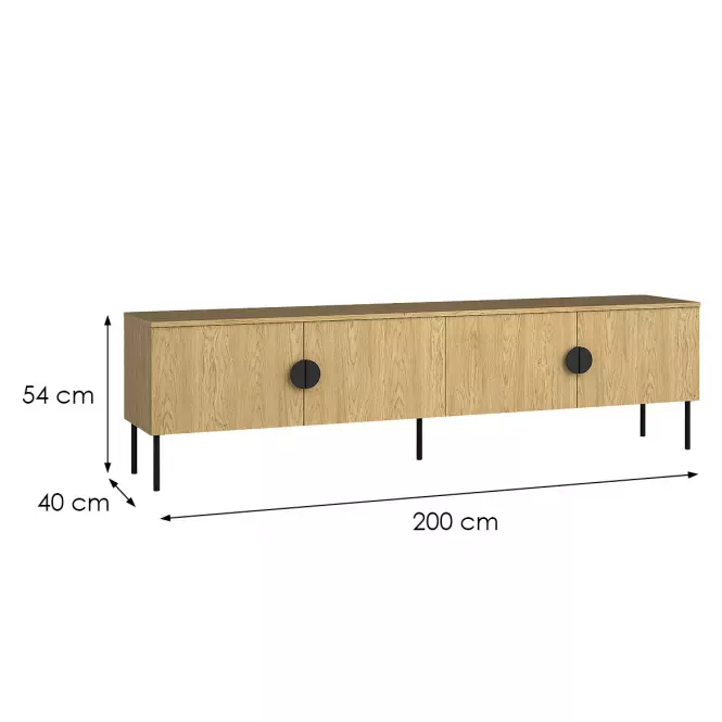 TV Stolík Mond 4D 09-B dub