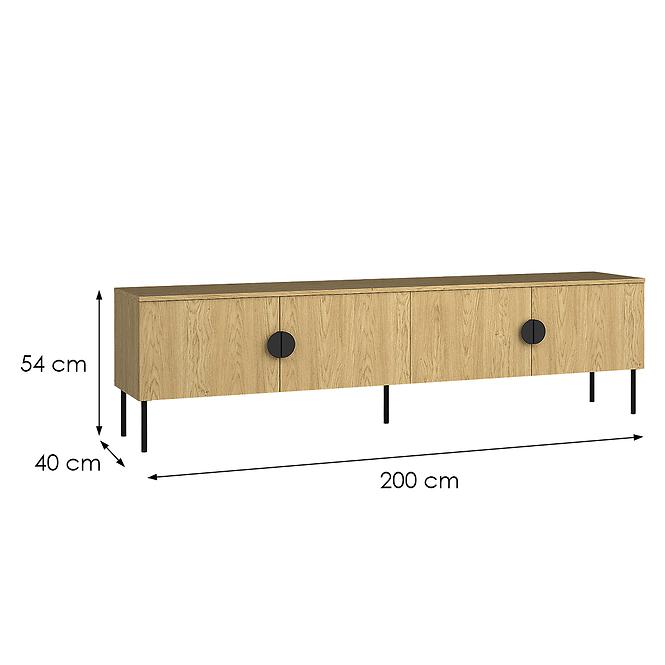 TV Stolík Mond 4D 09-B dub