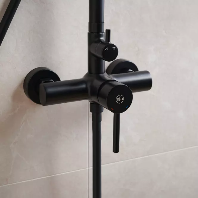Dažďová sprcha Moza Black s mechanickou batériou,5