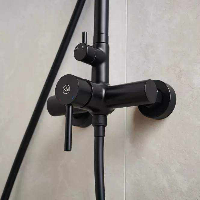 Dažďová sprcha Moza Black s mechanickou batériou,4