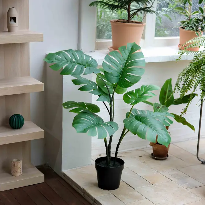 Umelá monstera v kvetináči 83 cm,4