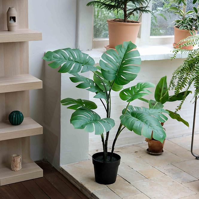 Umelá monstera v kvetináči 83 cm,4