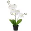 Umelá biela orchidea v kvetináči 40 cm