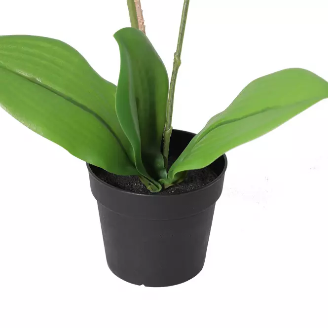 Umelá biela orchidea v kvetináči 40 cm