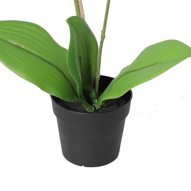 Umelá biela orchidea v kvetináči 40 cm