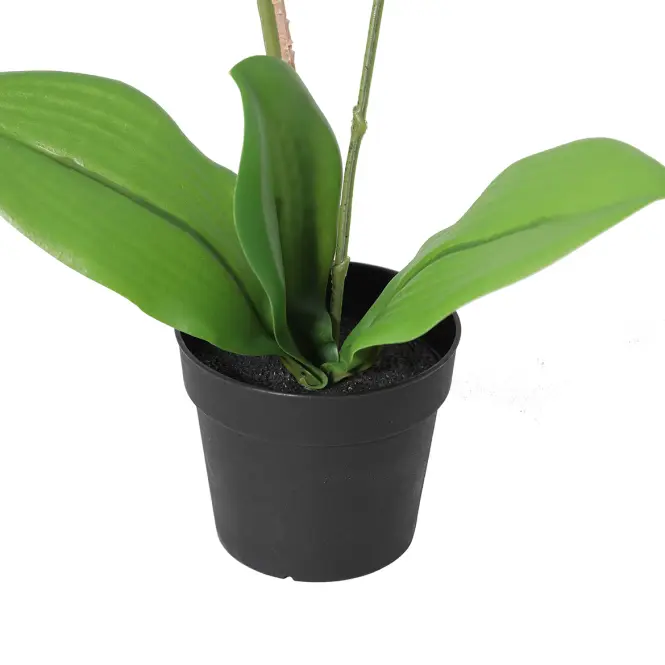 Umelá biela orchidea v kvetináči 40 cm,3