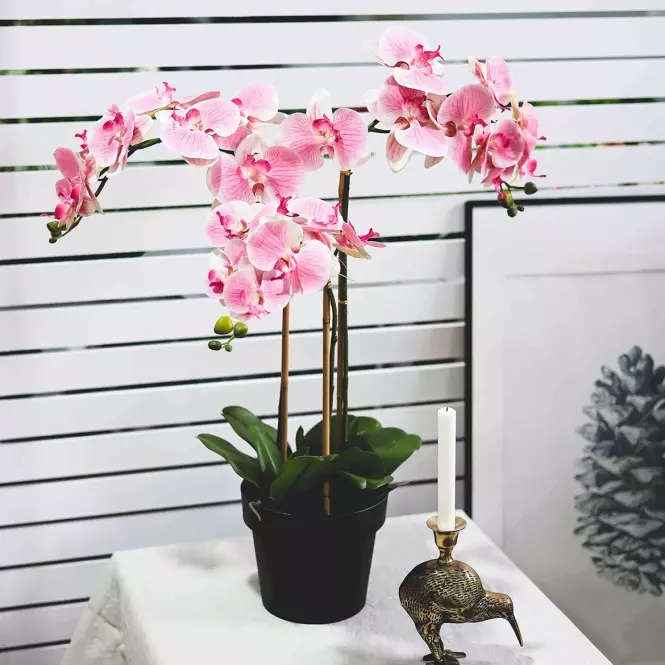 Umelá orchidea v kvetináči 80 cm