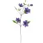 Umelý 4-kvetý plamienok v kvetináči clematis 75 cm
