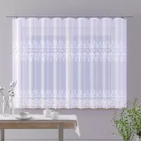 Žakarová záclona 623/D876 biely/170. Tovar na mieru