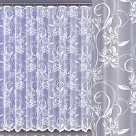 Žakarová záclona 628/D152 biely/250. Tovar na mieru