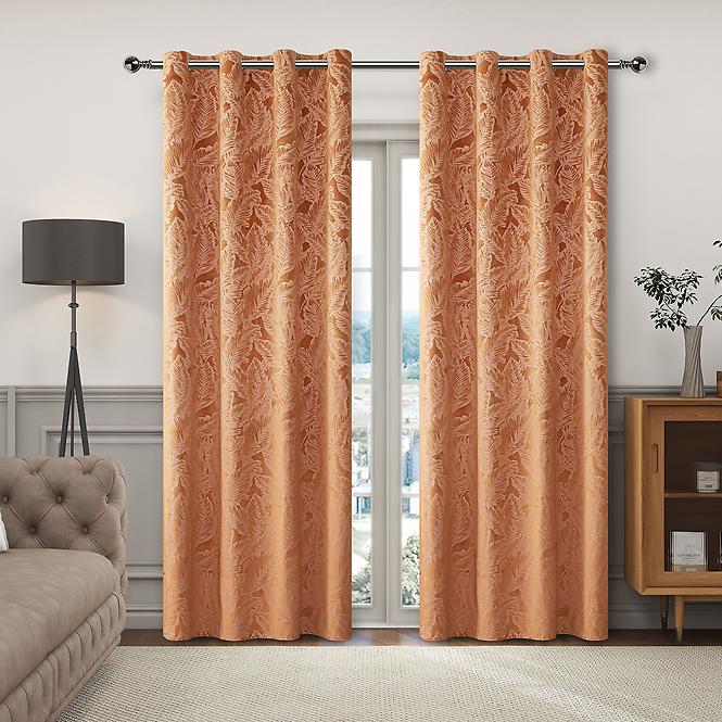 Závesová látka VELVET GY2316/270G/M2/22 280 cm ryšavá. Tovar na miaru